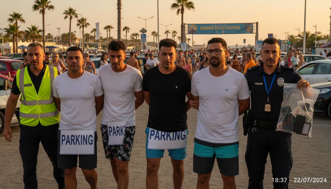 Homens presos suspeitos de integrar quadrilha de flanelinhas que furtava carros no litoral do Piauí.