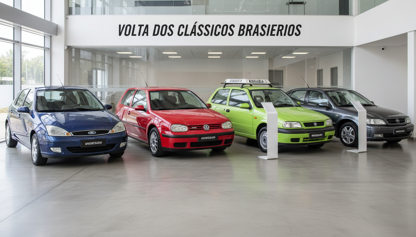 Montagem de carros clássicos que deveriam retornar ao mercado brasileiro